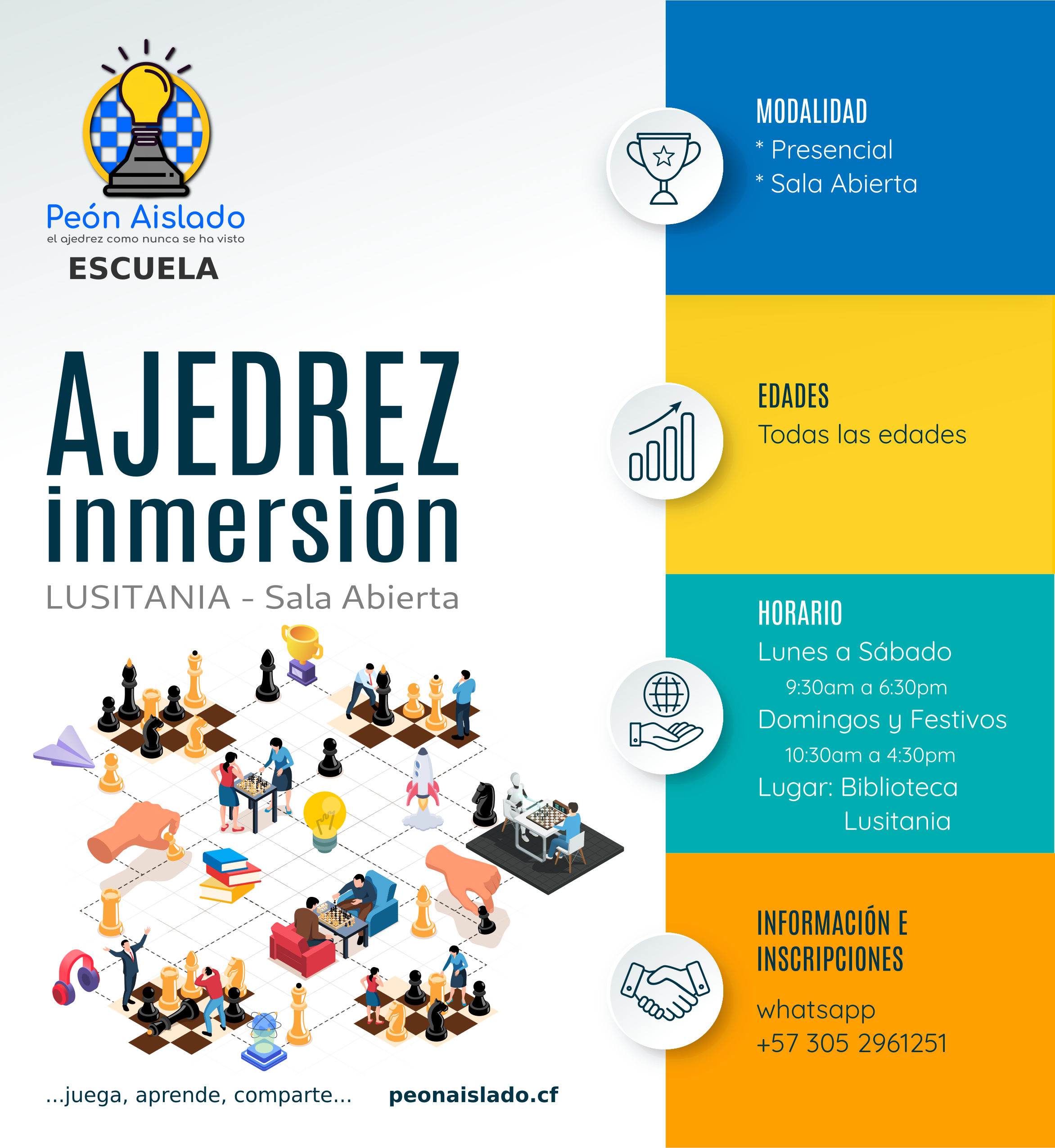 Ajedrez Inmersion LUSITANIA