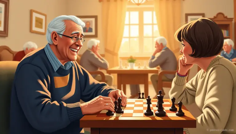 Schach in AnstalteneiTherapie, die Erinnerung und Freude wiederbelebtde wiederbelebta ajedrez en asilos terapia que revive memoria y alegria 1782612698967